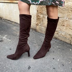 Vintage Faux Suede Boots